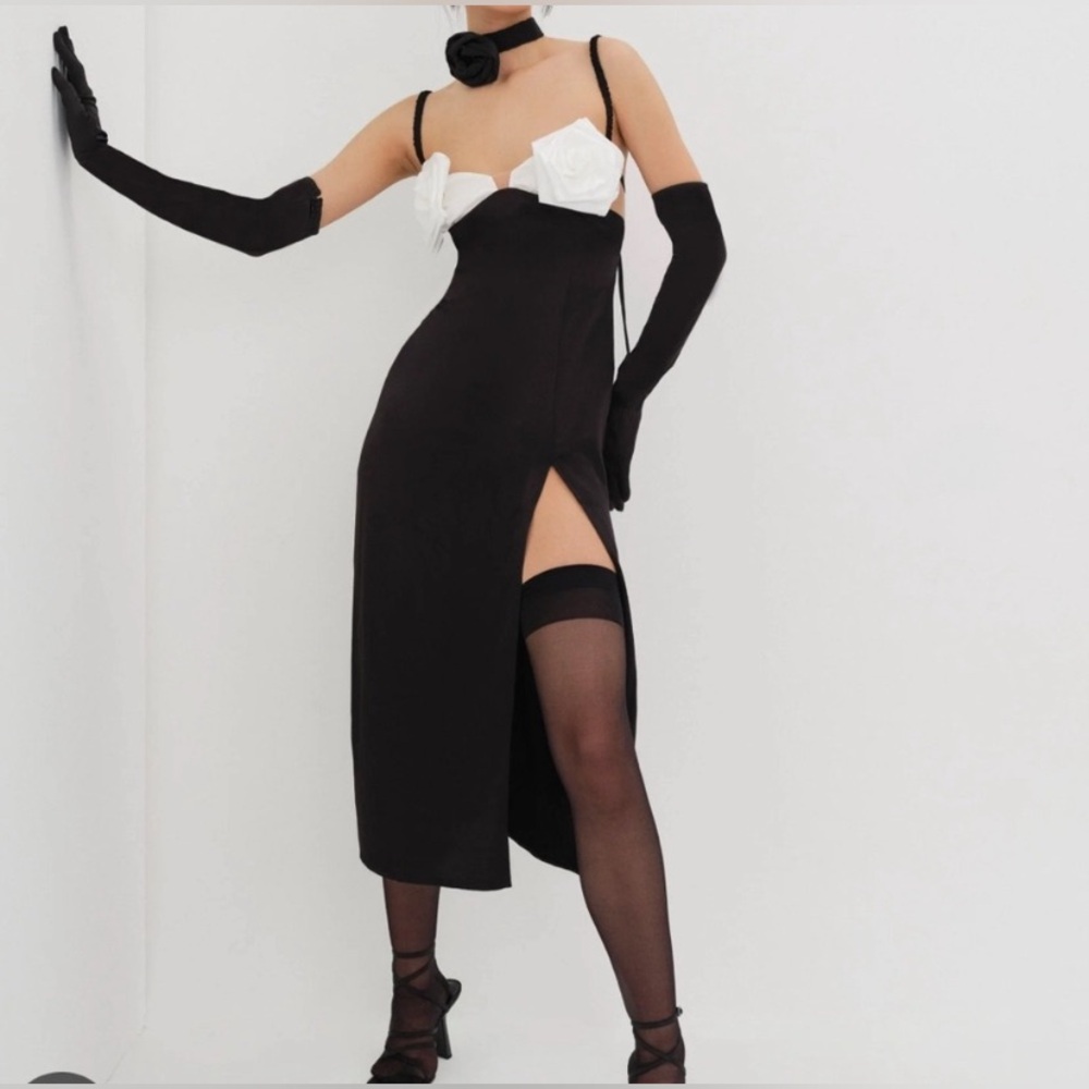 NEW For Love & Lemons Rita Midi Dress Revolve Size M